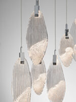 Lustra Seriq 23W 3000K, Crom si Otel, Sticla Nova Luce
