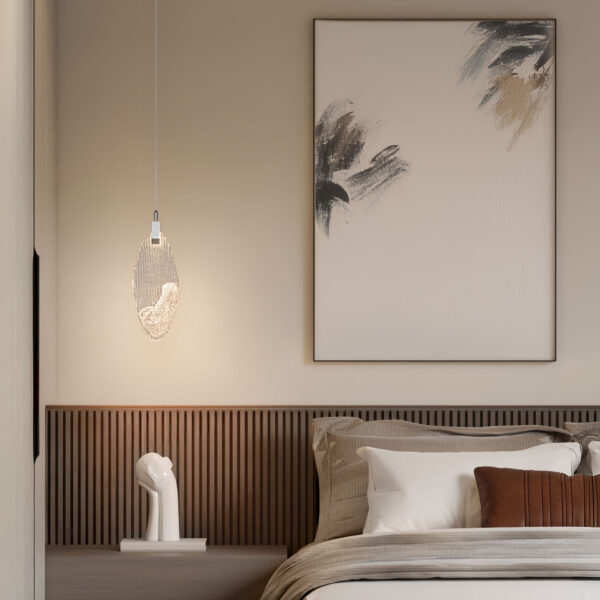 Lustra Seriq 3W 3000K, Crom si Otel, Sticla Nova Luce