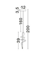 Lustra Soline 18W 3000K, Auriu si Metal, Acrilic Nova Luce