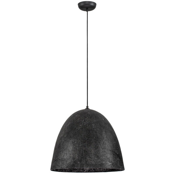 Lustra Solis 12W, Negru si Metal, Hartie, Matase Nova Luce