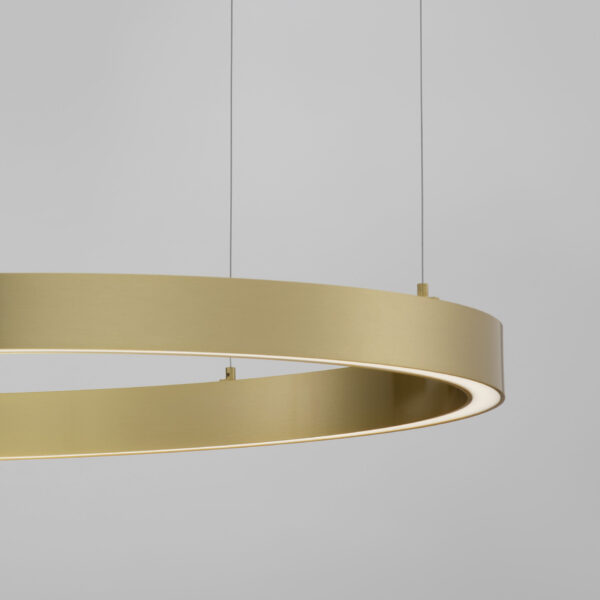 Lustra Sting 60W 3000K, Auriu si Aluminiu, Acrilic Nova Luce