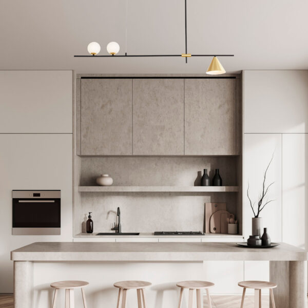Lustra Sway 22W, Auriu si Metal Nova Luce