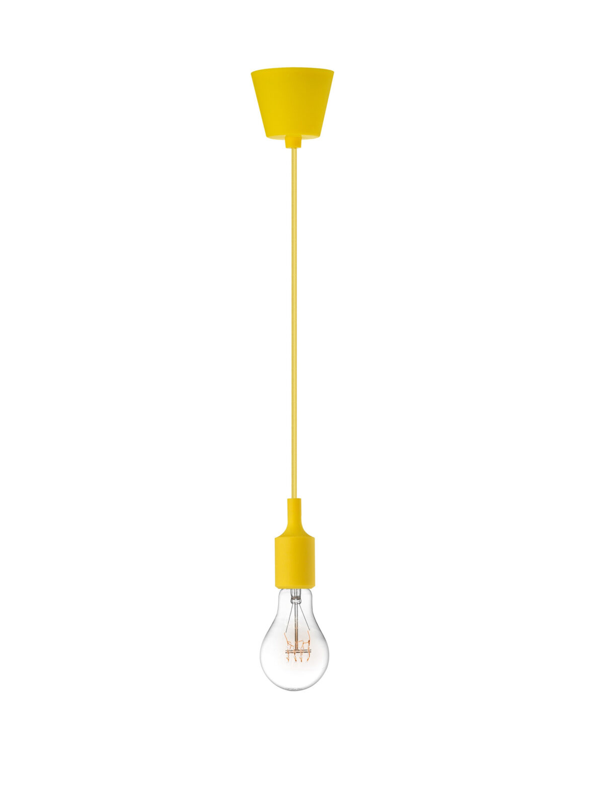 Lustra Swing 60W, Galben si Silicon Nova Luce Lustra Swing 60W, Galben si Silicon Nova Luce