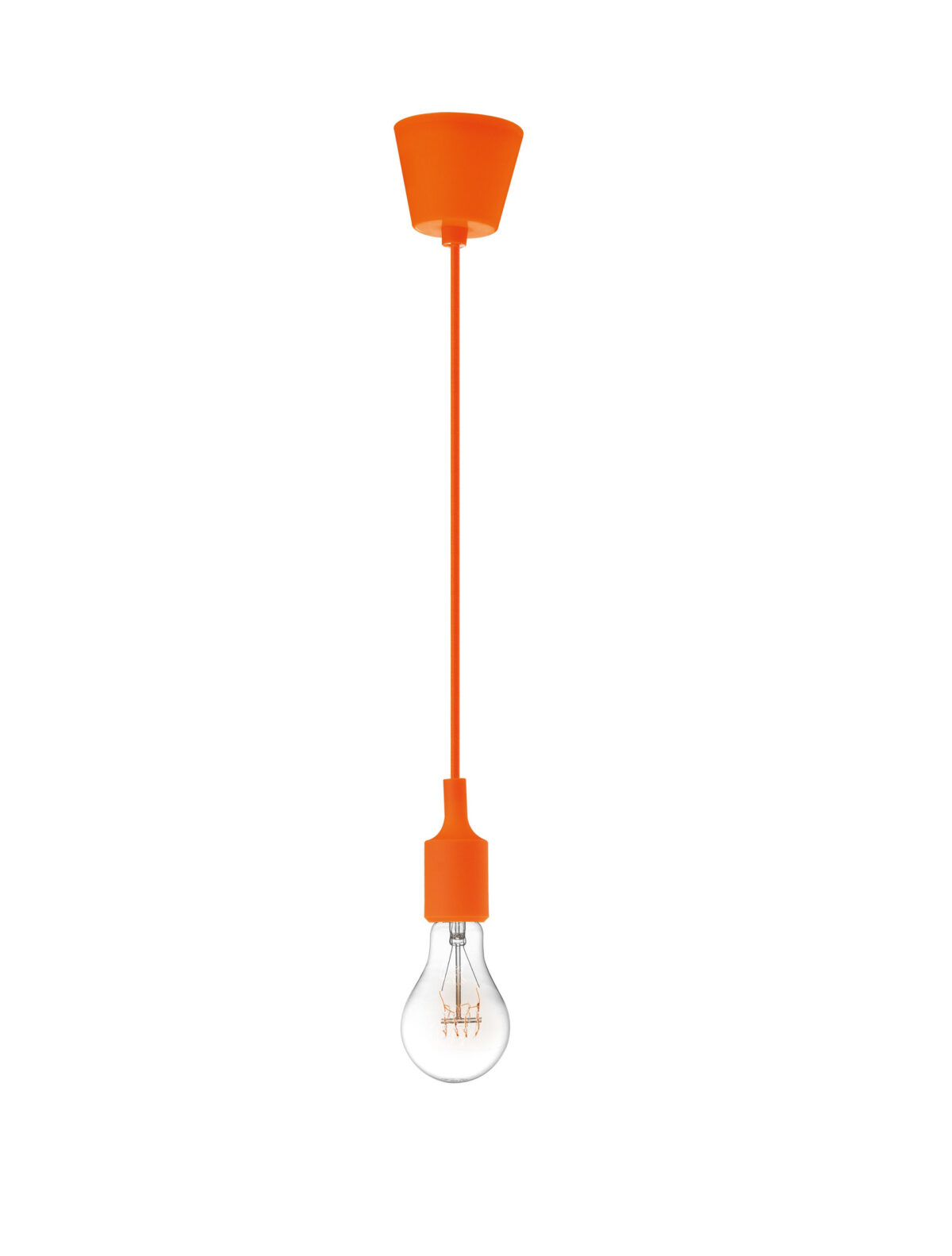Lustra Swing 60W, Portocaliu si Silicon Nova Luce