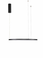 Lustra Tarquin 37W 3000K, Negru si Aluminiu, Acrilic Nova Luce