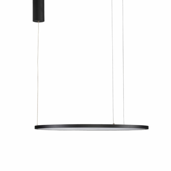 Lustra Tarquin 37W 3000K, Negru si Aluminiu, Acrilic Nova Luce