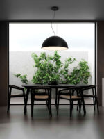 Lustra Tholos 36W, Negru, Alb si Metal, Acrilic Nova Luce