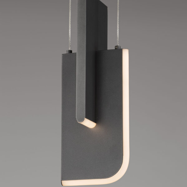 Lustra Totem 9W 2700 K, Antracit si Metal, Acrilic Nova Luce