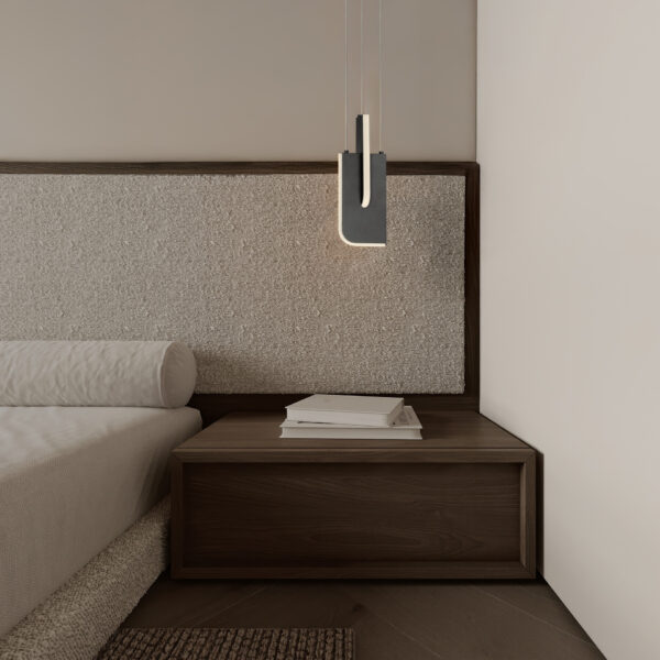 Lustra Totem 9W 3000K, Antracit si Metal, Acrilic Nova Luce