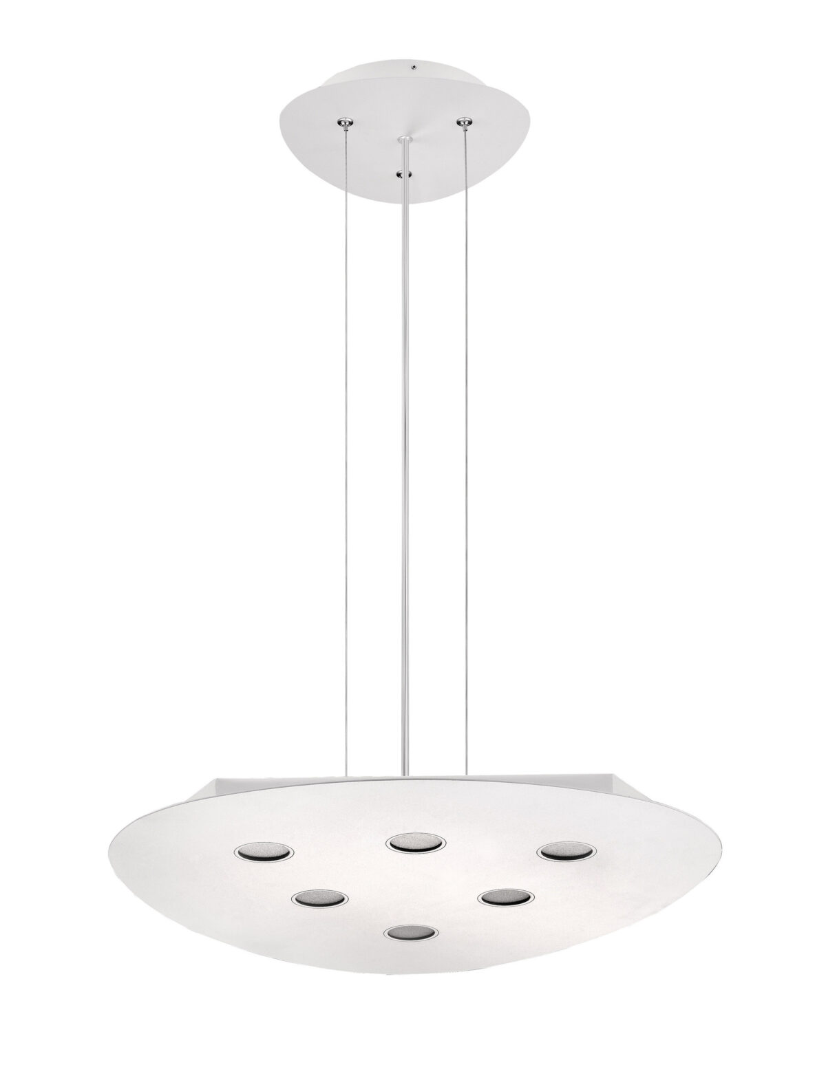 Lustra Triangolo 30W 3000K, Alb si Aluminiu Nova Luce