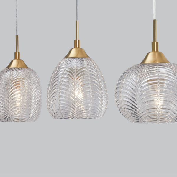 Lustra Vario 36W, Auriu, Transparent si Sticla, Metal Nova Luce
