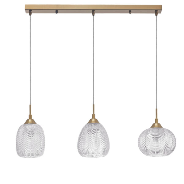 Lustra Vario 36W, Auriu, Transparent si Sticla, Metal Nova Luce