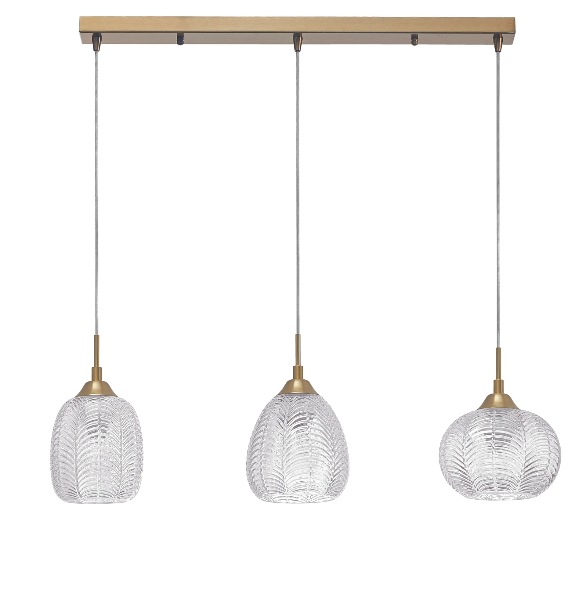 Lustra Vario 36W, Auriu, Transparent si Sticla, Metal Nova Luce