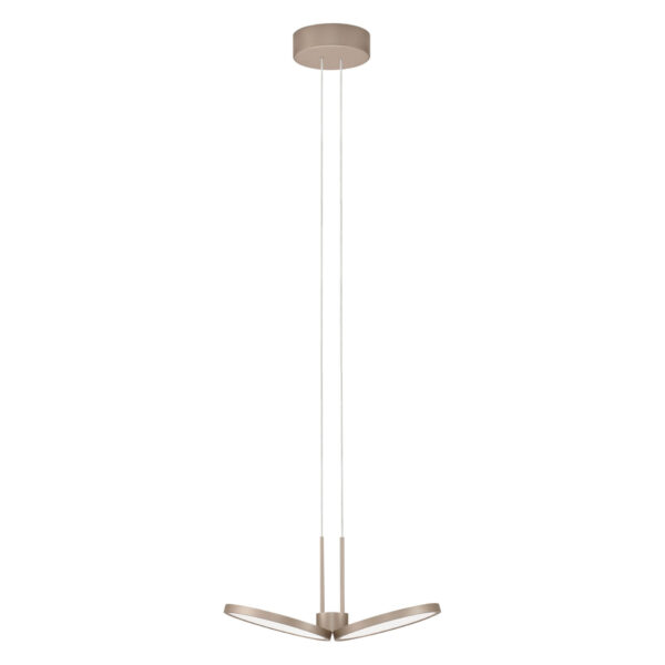 Lustra Vea 14W 3000 | 2700 K, Auriu si Aluminiu, Policarbonat Nova Luce