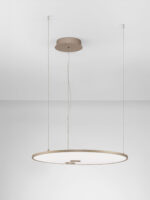 Lustra Vea 53W 3000 | 2700 K, Auriu si Aluminiu, Policarbonat Nova Luce