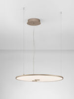 Lustra Vea 53W 3000 | 2700 K, Auriu si Aluminiu, Policarbonat Nova Luce