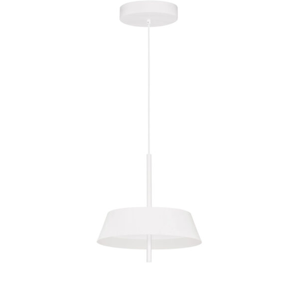 Lustra Velio 24W 3000K, Alb si Otel, Aluminiu, Acrilic Nova Luce