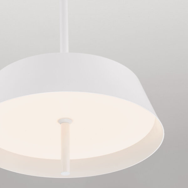 Lustra Velio 24W 3000K, Alb si Otel, Aluminiu, Acrilic Nova Luce