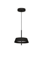Lustra Velio 24W 3000K, Negru si Otel, Aluminiu, Acrilic Nova Luce