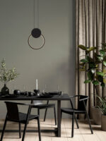 Lustra Wiro 11W 3000K, Negru si Aluminiu, Acrilic Nova Luce