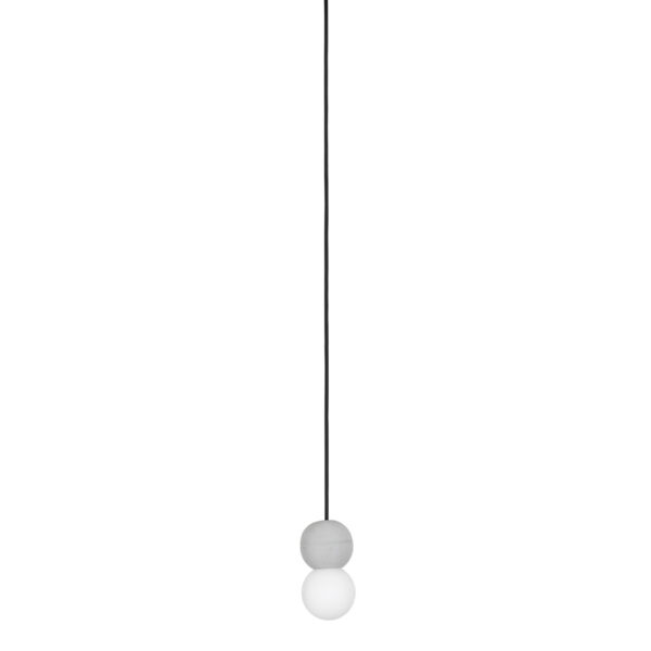 Lustra Zero 5W, Gri si Sticla, Beton Nova Luce