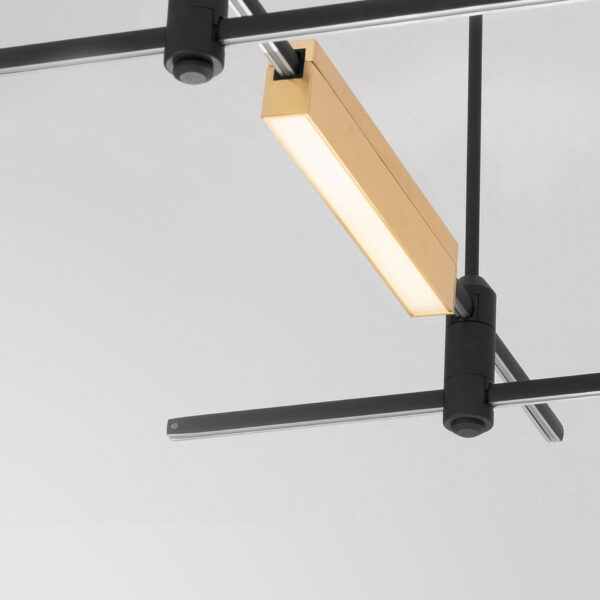 Modul pentru sistem de iluminat Decorative Magnetic 10W 3000K, Alama si Aluminiu Nova Luce