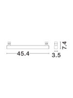 Modul pentru sistem de iluminat Decorative Magnetic 15W 3000K, Negru si Aluminiu Nova Luce