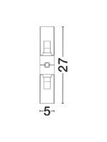 Modul pentru sistem de iluminat Decorative Magnetic 8W 3000K, Alama si Sticla, Aluminiu Nova Luce
