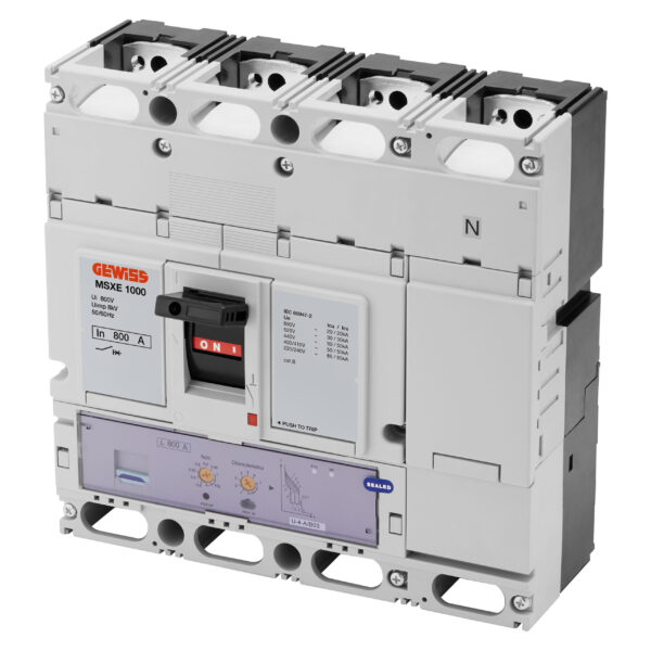 MSXE 1000 - Mccbcu Eliberare Electronica - Lsig - 50KA 4P 800A 690V