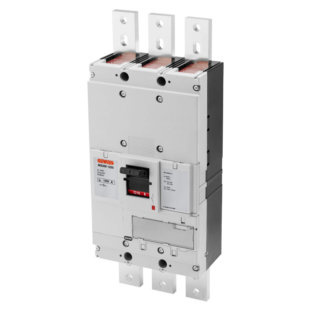 Msxm 1250 - Separatoare cu Interblocare - Borne Frontale - 3P 1250A 690V