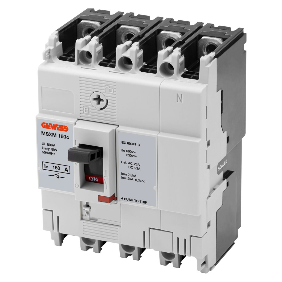 Msxm 160C - Intrerupator-intrerupator - 4P 160A 690V
