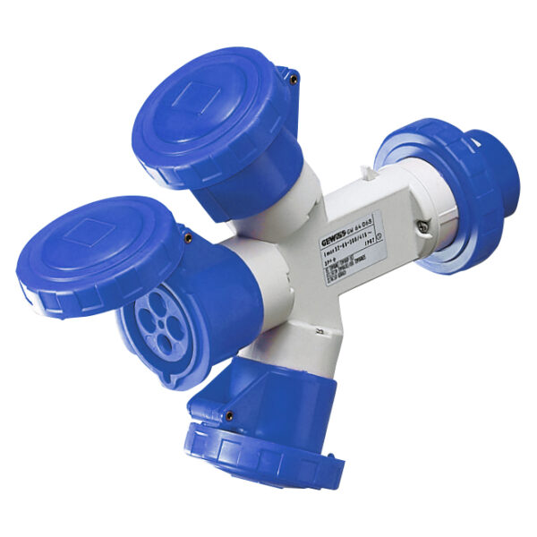 Multiple Iesiri Socket-couplers 3 IP67 - Fisa 16A - 2 Prize 3P+N+E 230V 50/60HZ - Albastru - 9H