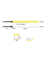 Neon arhitectural Gomu 16X15 Ip68 Non-Customizable 10W 3000K, Silicon Nova Luce