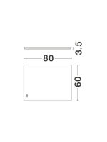 Oglinda cu LED Alda 48W 3000K, Aluminiu, Sticla oglinda Nova Luce