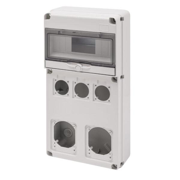 Organizare santier 10 Module - Priza cu 3 Flanse 50X50 MM + 2 Flanse IEC 16/32 A - IP65