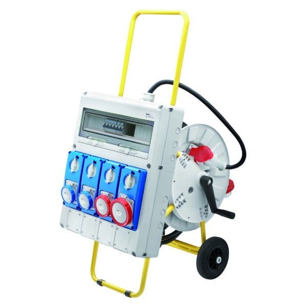 Organizare santier 20 Acs - Portabil Mobil - Cu Suport - 2 2P+E 16A Ib + 1 3P+E 16A Ib + 1 3P+E 32A Ib - IP65
