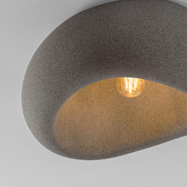 Plafoniera Aere 12W, Gri si Rasina Nova Luce