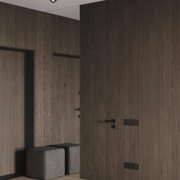 Plafoniera Akro 12W 3000K, Negru si Aluminiu Nova Luce
