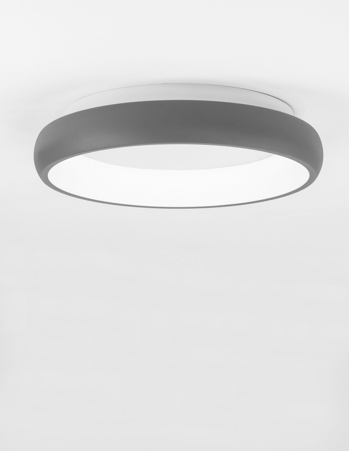 Plafoniera Albi 32W 3000K, Gri si Aluminiu, Acrilic Nova Luce