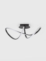Plafoniera Amara 23W 3000K, Negru si Aluminiu, Acrilic Nova Luce