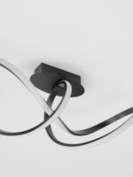 Plafoniera Amara 23W 3000K, Negru si Aluminiu, Acrilic Nova Luce