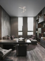 Plafoniera Antama 25W 3200 K, Alb si Otel, Aluminiu, Acrilic Nova Luce