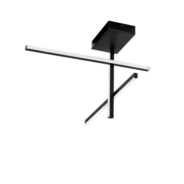Plafoniera Antama 25W 3200 K, Negru si Otel, Aluminiu, Acrilic Nova Luce