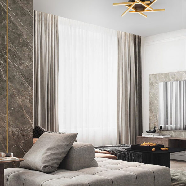 Plafoniera Antama 43W 3200 K, Negru, Auriu si Otel, Aluminiu, Acrilic Nova Luce