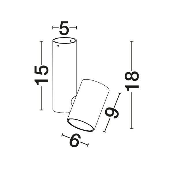 Plafoniera Bernardo 10W, Alb si Aluminiu Nova Luce
