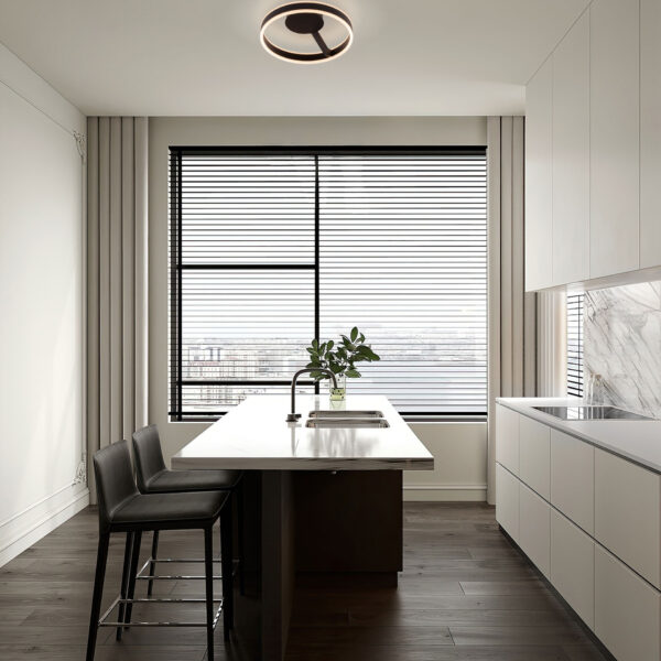 Plafoniera Bianco 28W 3000 | 2700 | 4000K, Negru si Aluminiu, Acrilic Nova Luce