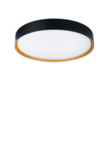 Plafoniera Binary 30W 3000 | 2700 | 4000K, Negru, Auriu si Aluminiu Nova Luce