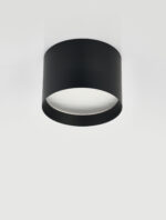 Plafoniera Cannos 20W 3000K, Negru si Aluminiu Nova Luce