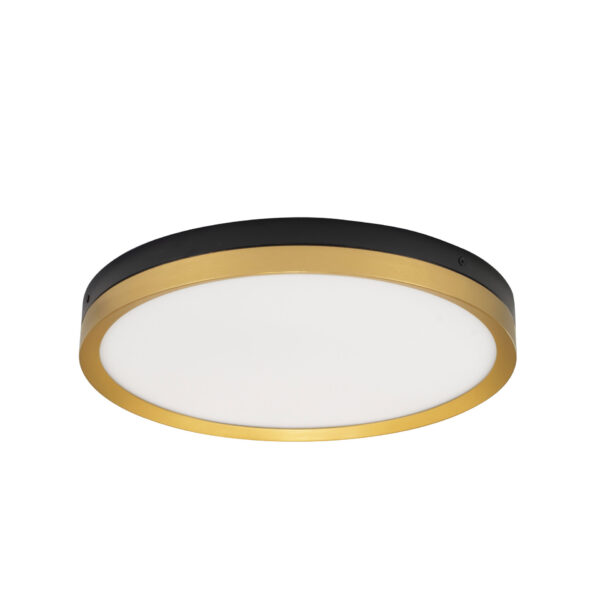 Plafoniera Cantria 31W 3000K, Negru, Auriu si Metal, Acrilic Nova Luce