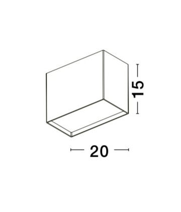 Plafoniera Cid 20W, Alb si Aluminiu Nova Luce